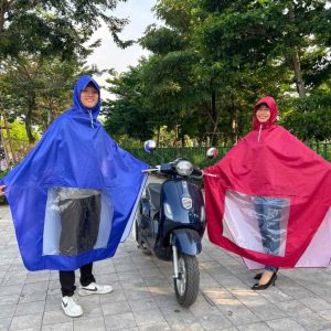 Áo mưa chữ A - kiếng đèn