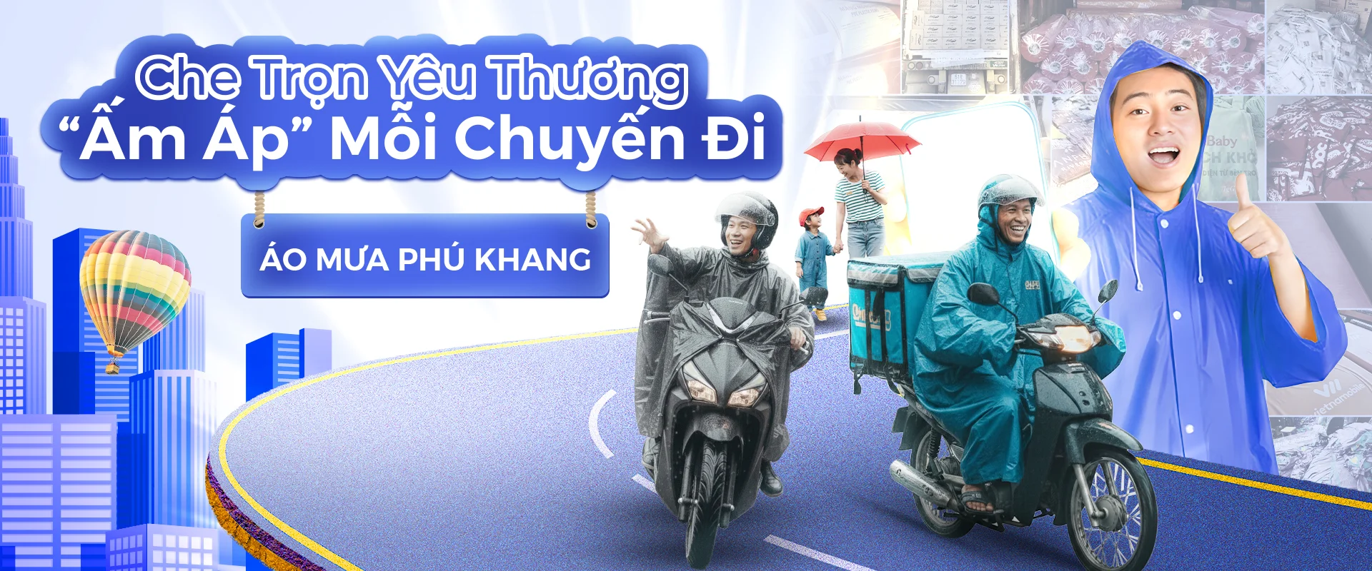 Xưởng áo mưa phú khang
